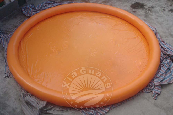 单色水上充气水池